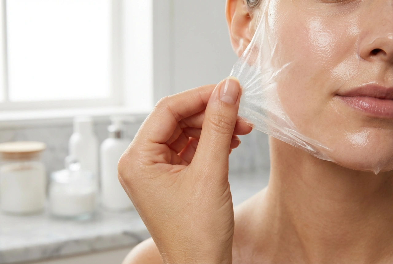 Maska peel off: równomierna warstwa, schnięcie i bezbolesne ściąganie