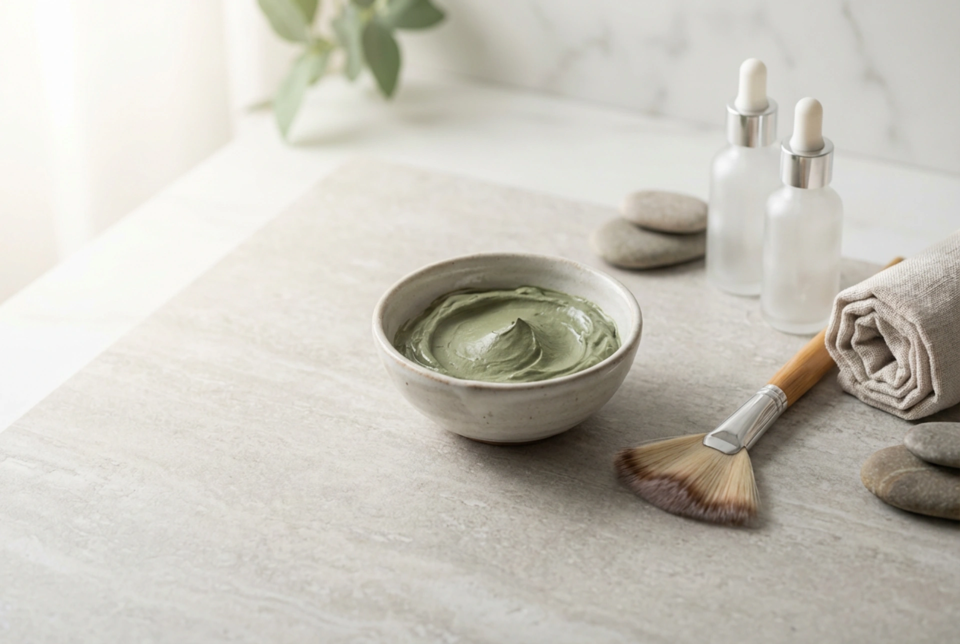 Maseczka z zieloną glinką: przygotowanie skóry i aplikacja