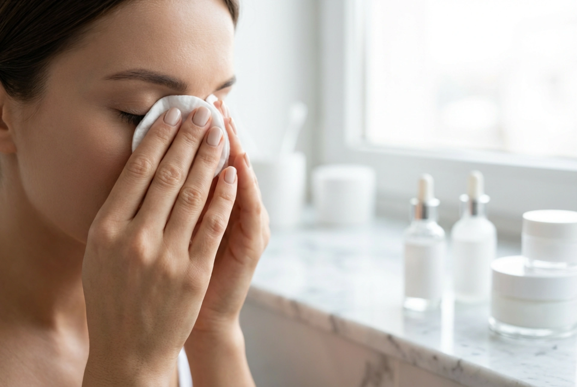 Jak używać płynu do demakijażu oczu: przytrzymanie i doczyszczanie