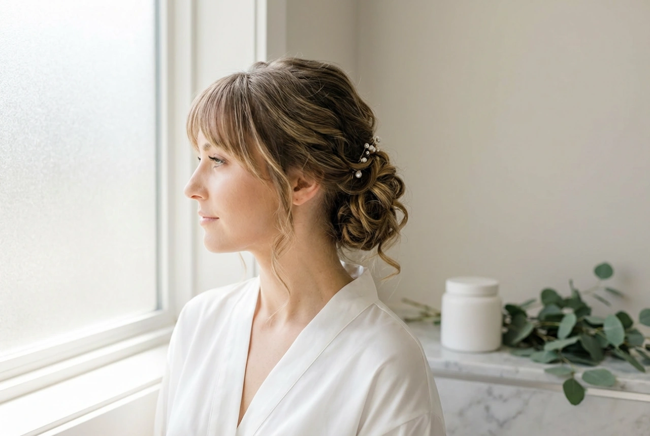 Z grzywką na ślub: fryzury na wesele z grzywką krok po kroku