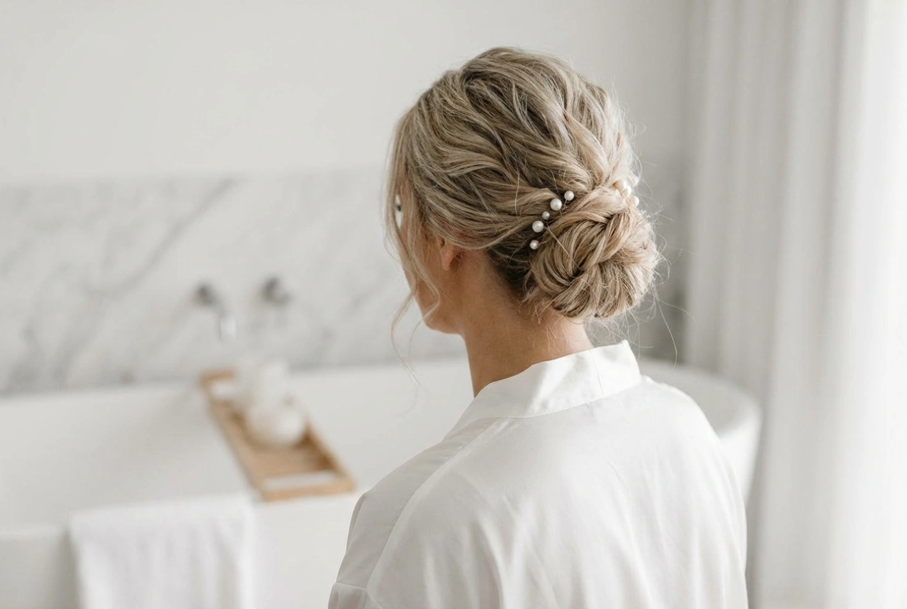 Luźne upięcia ślubne: jak osiągnąć miękki, elegancki efekt