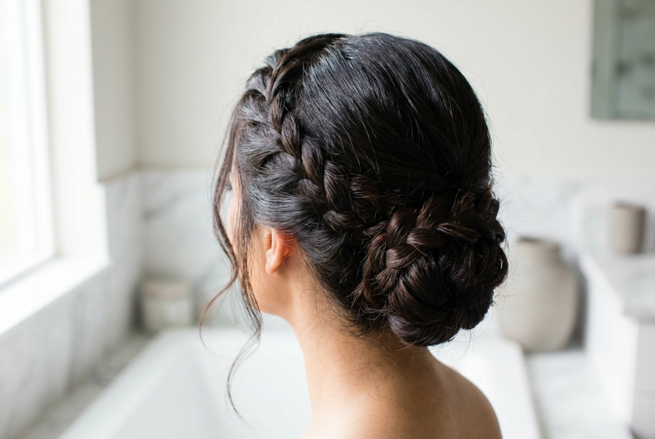 Upięcia włosów z warkoczem: trzy łatwe warianty i sposób utrwalenia