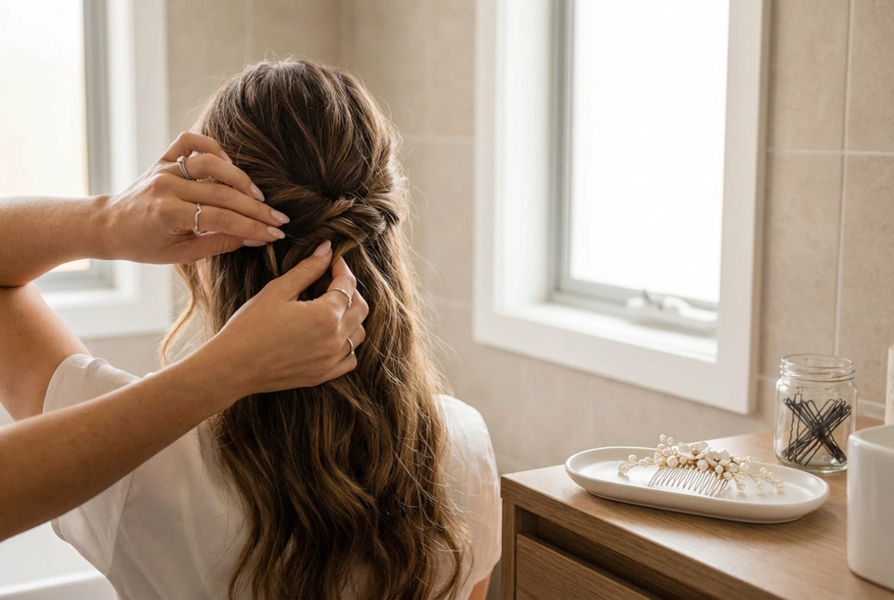 Z długich włosów na wesele: fryzury, fale i upięcia w domu