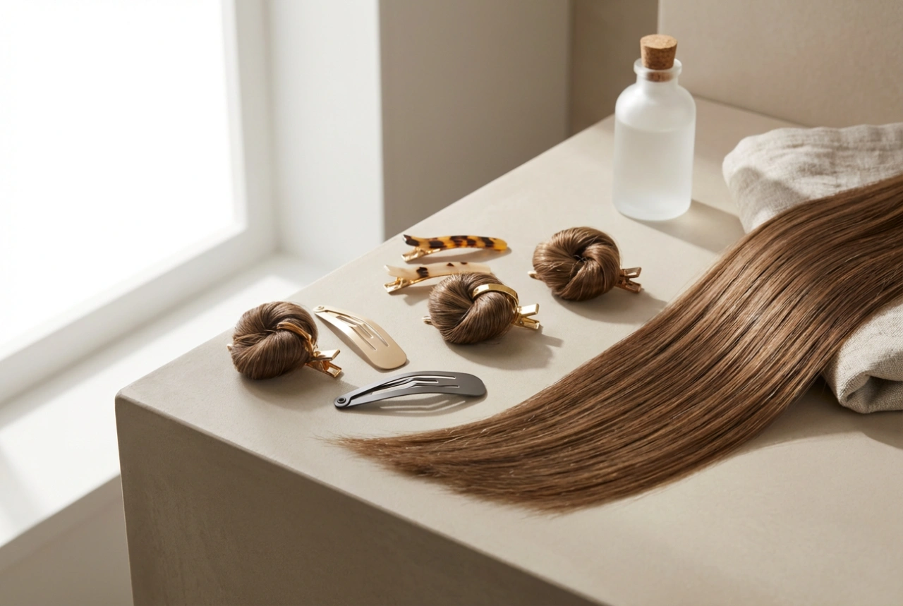 Moda na fryzury z lat 90: proste pasma, koczki mini, spineczki