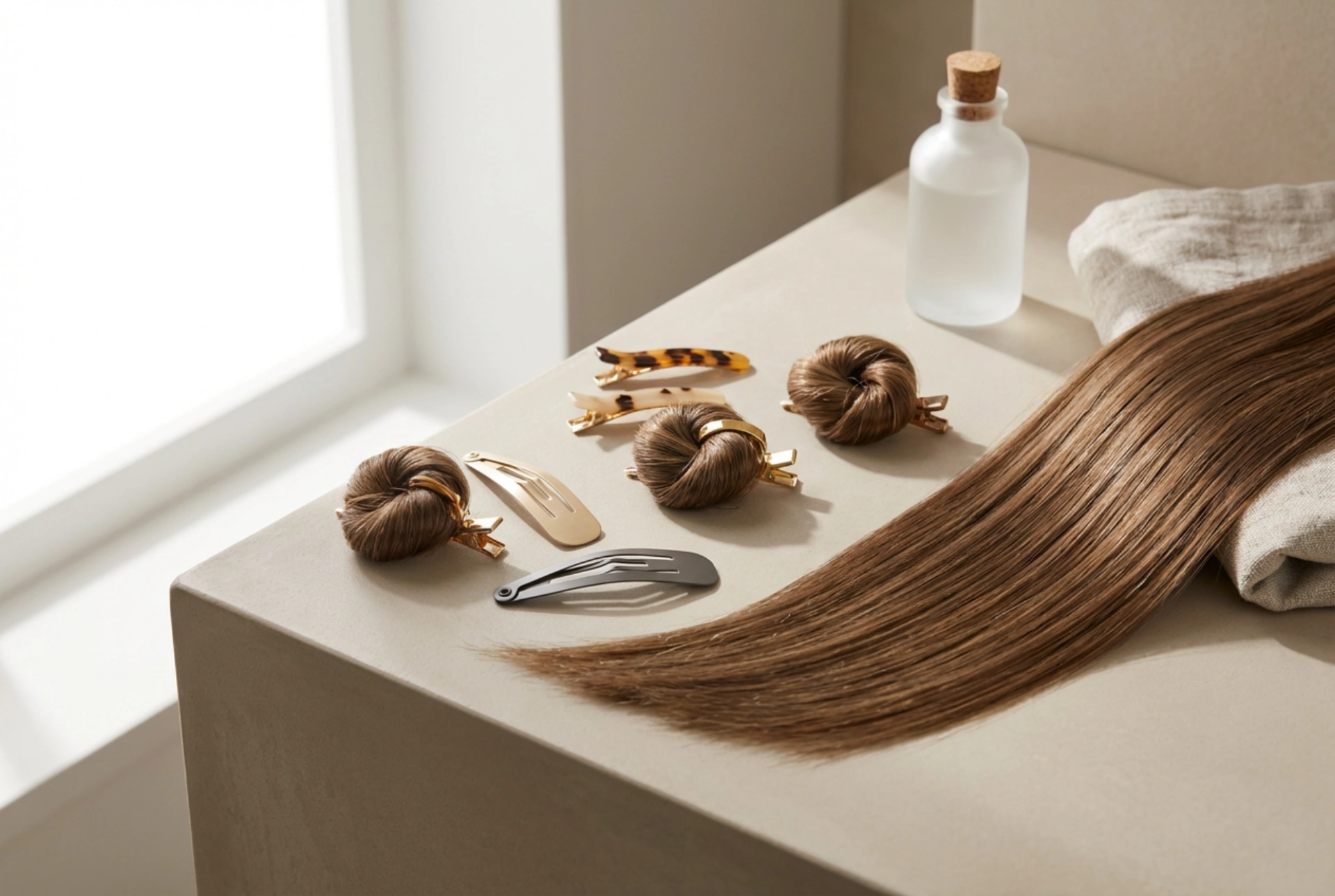 Moda na fryzury z lat 90: proste pasma, koczki mini, spineczki