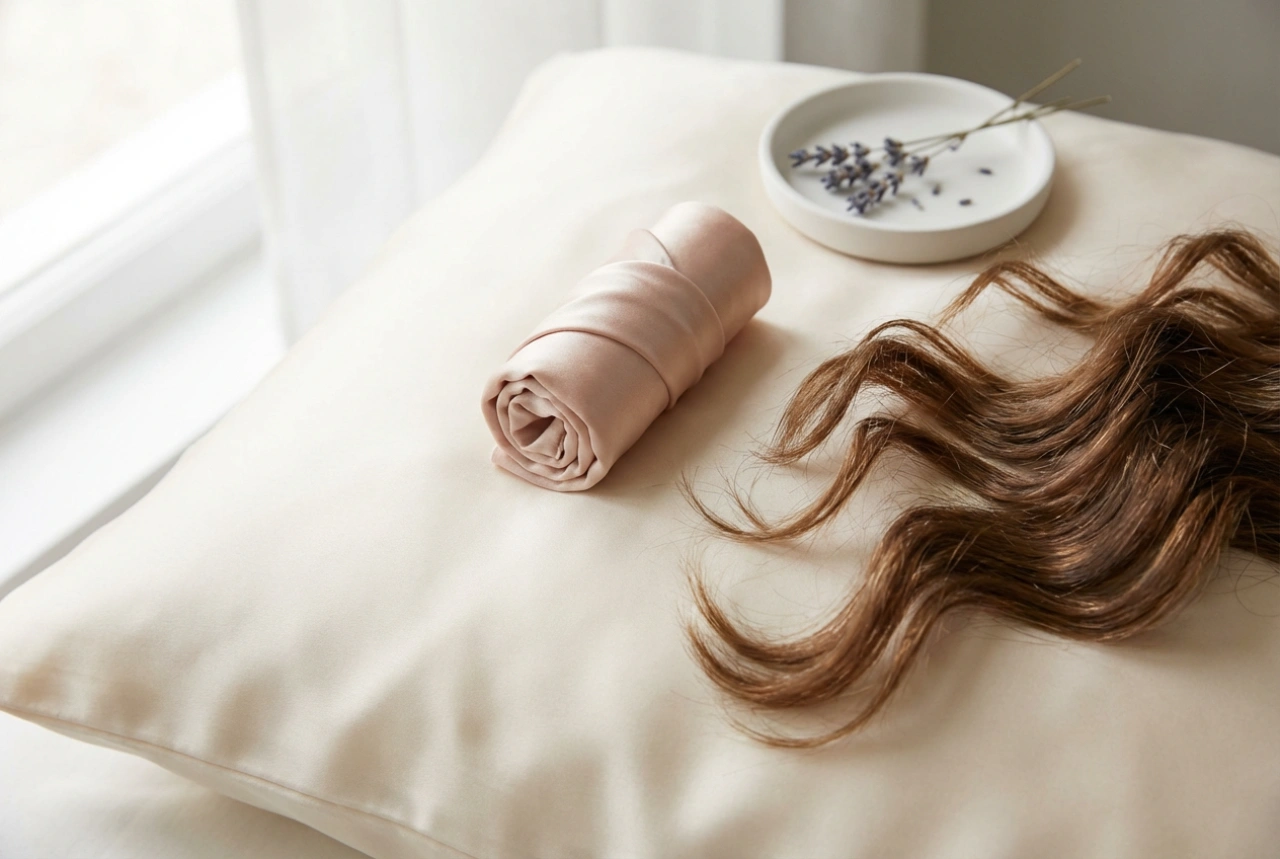 Jedwabny wałek do włosów: nocne fale bez ciepła krok po kroku
