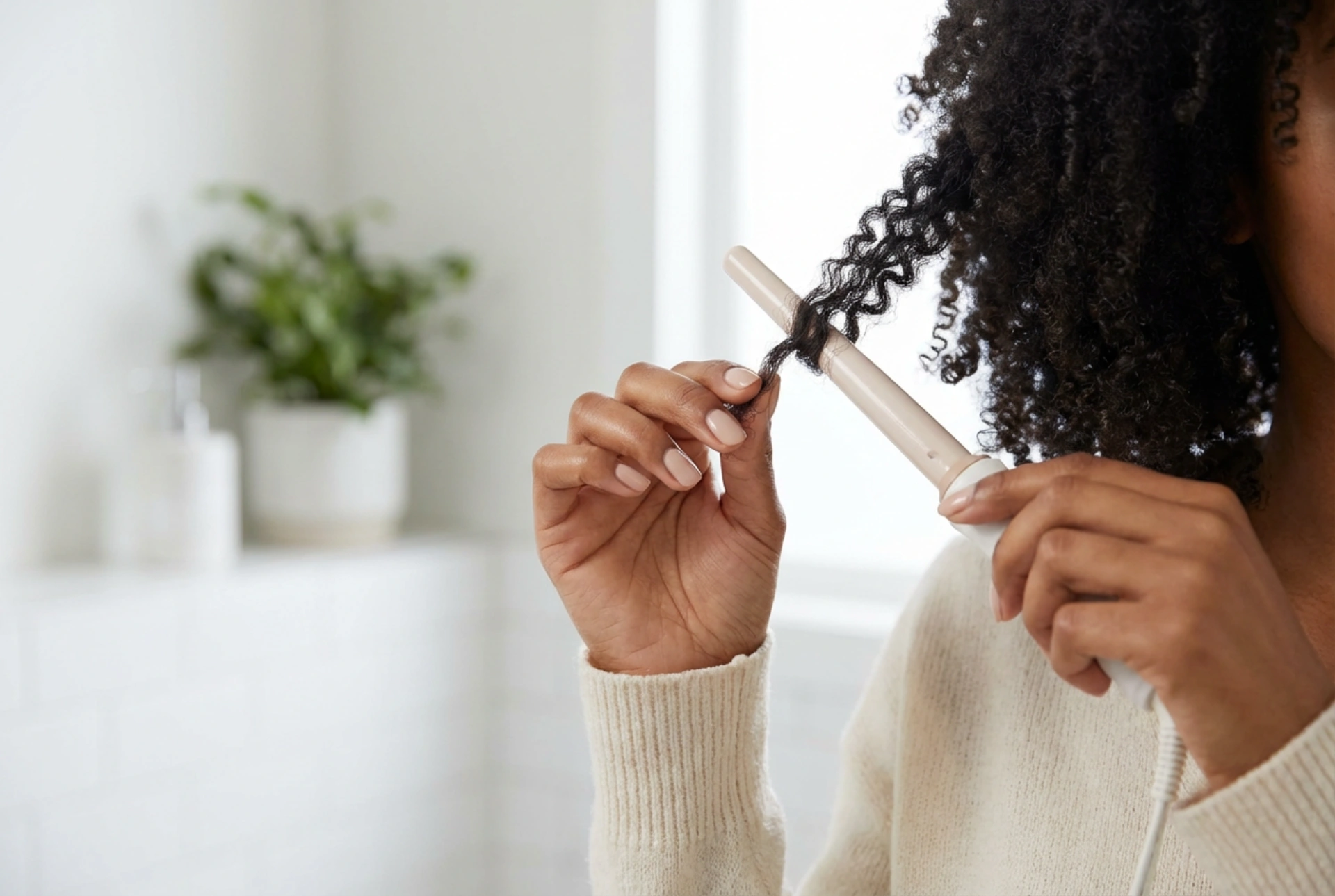 Lokówka do afro: drobne sprężynki krok po kroku i dobre nawyki