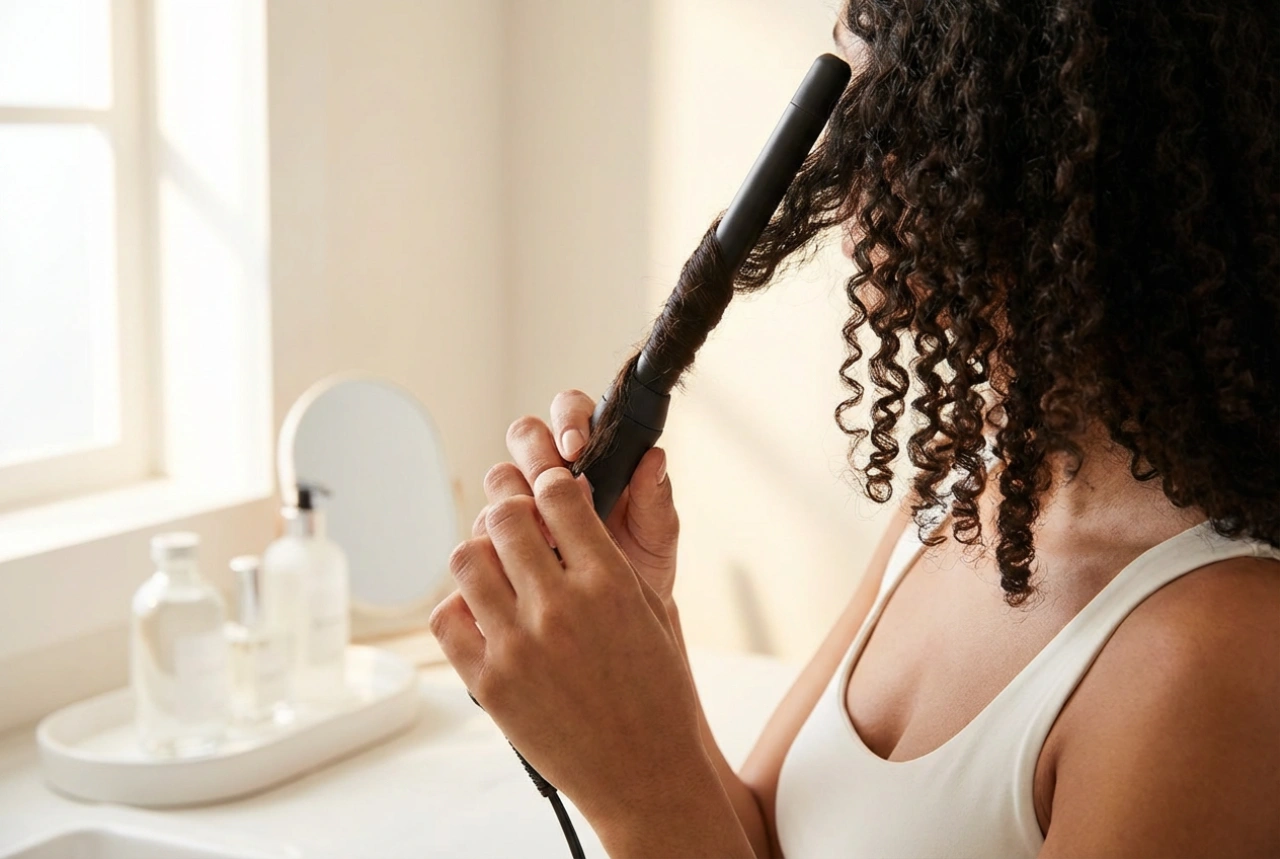 Cienka lokówka: sprężynki i afro-loki krok po kroku