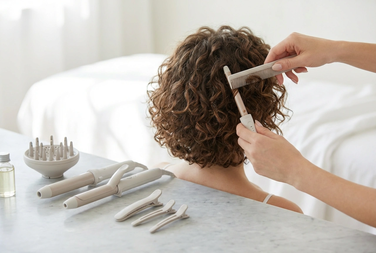 Loki na krótkich włosach: dobór narzędzi i sekcjonowanie