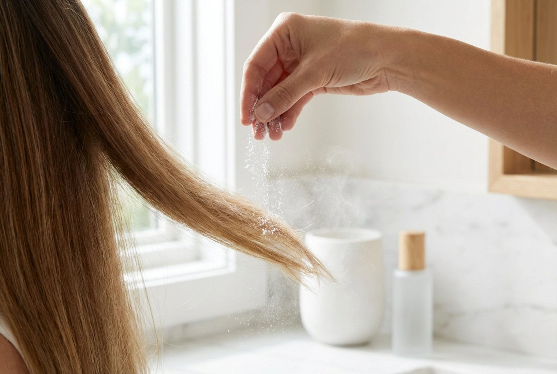 Puder do układania włosów: tekstura, chwyt i naturalne uniesienie