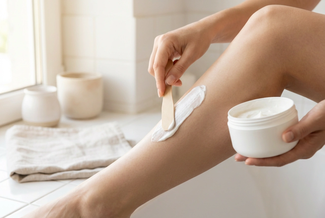 Depilacja kremem: dobór preparatu, czas trzymania i zmywanie