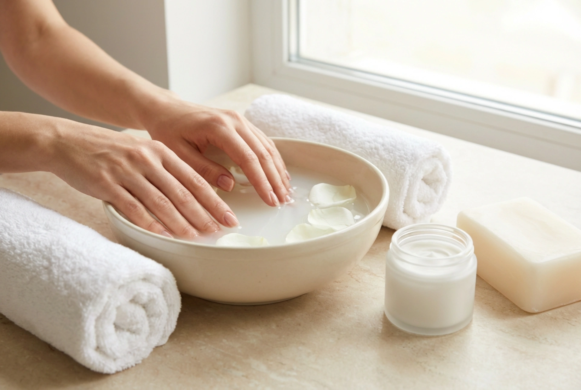 Zabiegi pielęgnacyjne dłoni w domu: kąpiele, parafina, maski i kremy