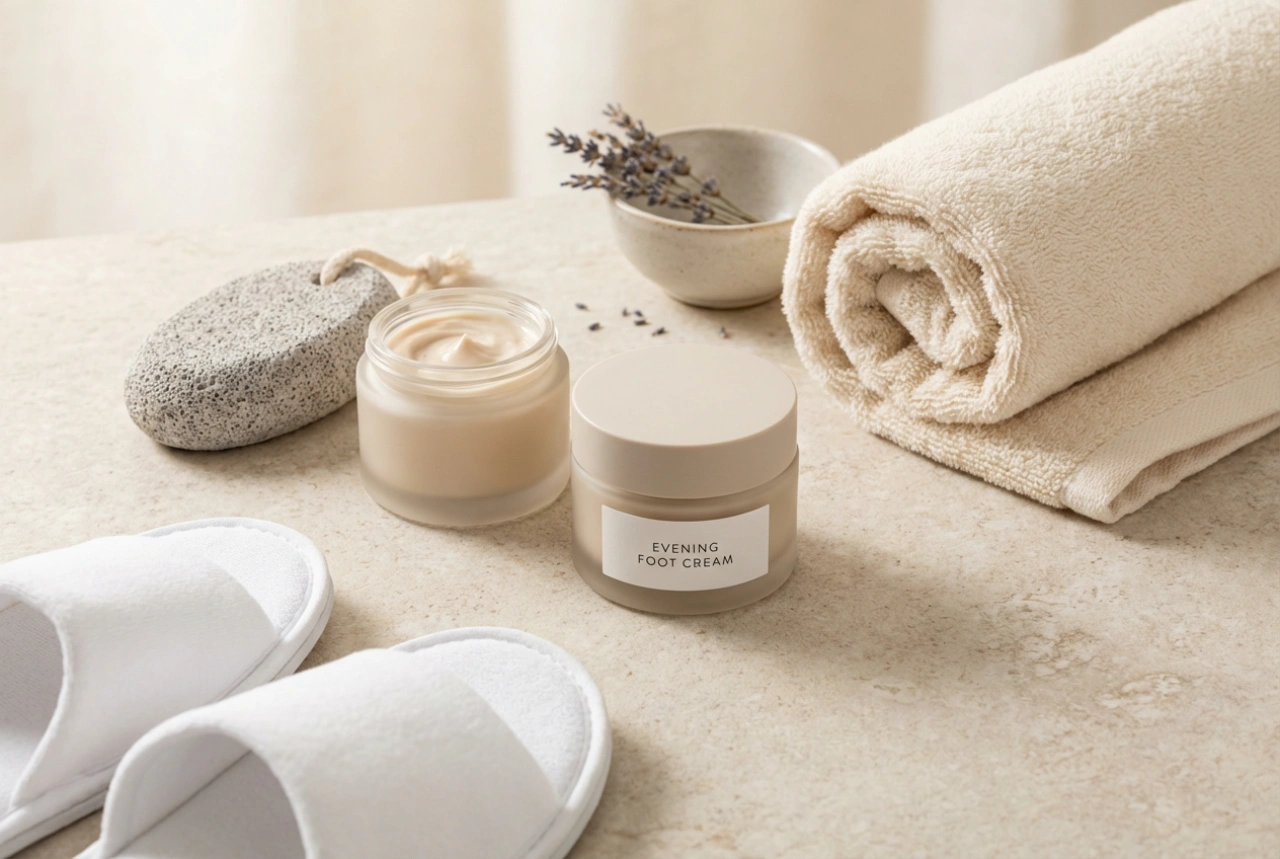 Pękające stopy: skuteczna rutyna wieczorna i akcesoria
