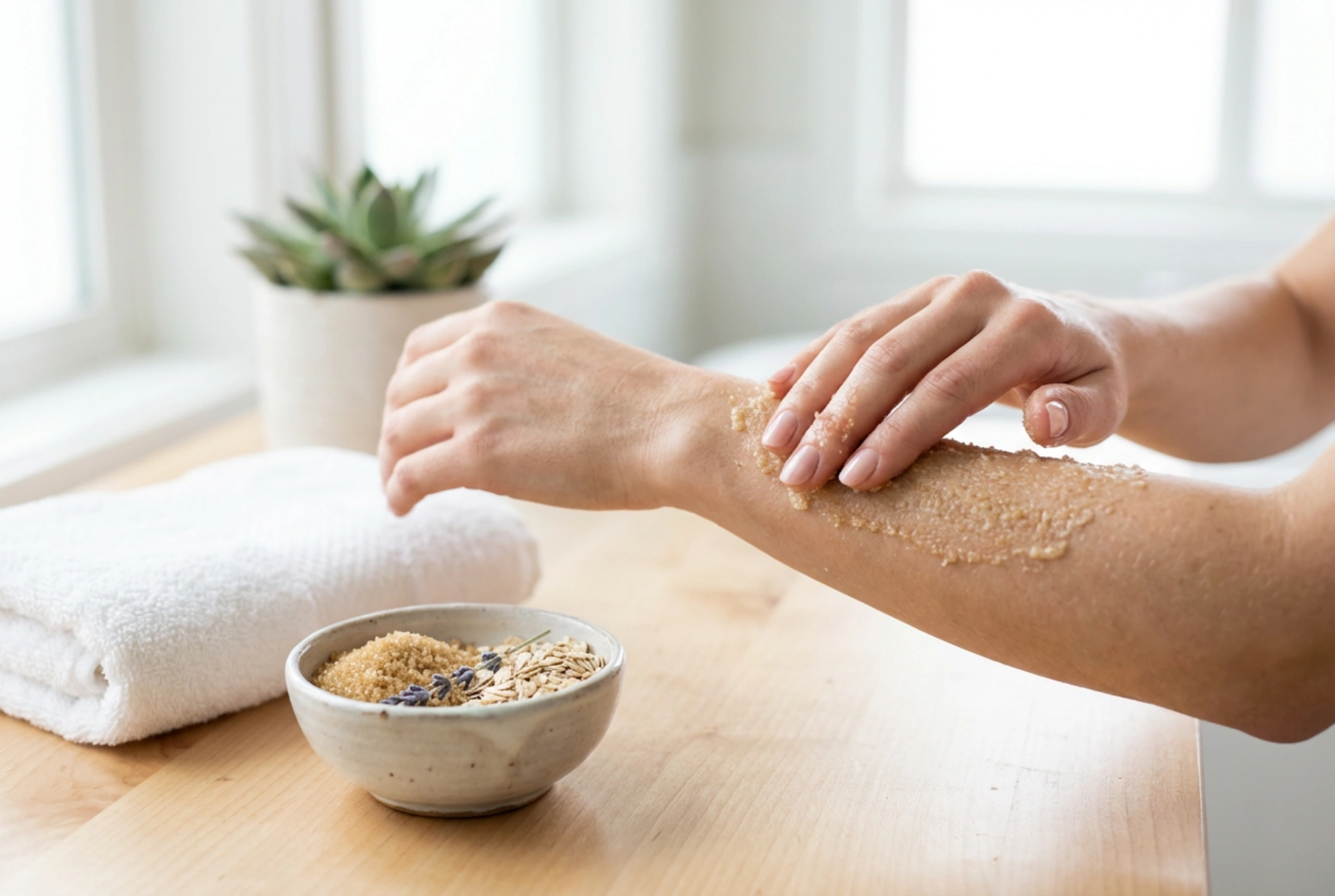 Delikatny peeling do rąk w domu: przygotowanie skóry i masaż
