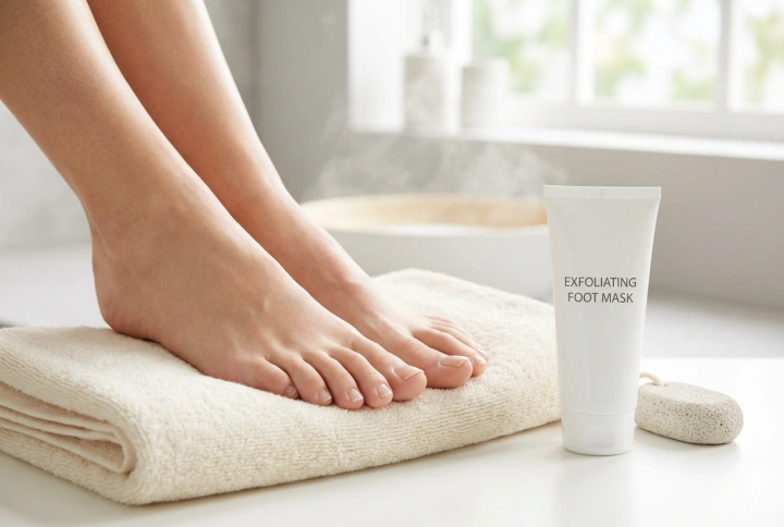 Maska złuszczająca do stóp: bezpieczne użycie w domowym pedicure