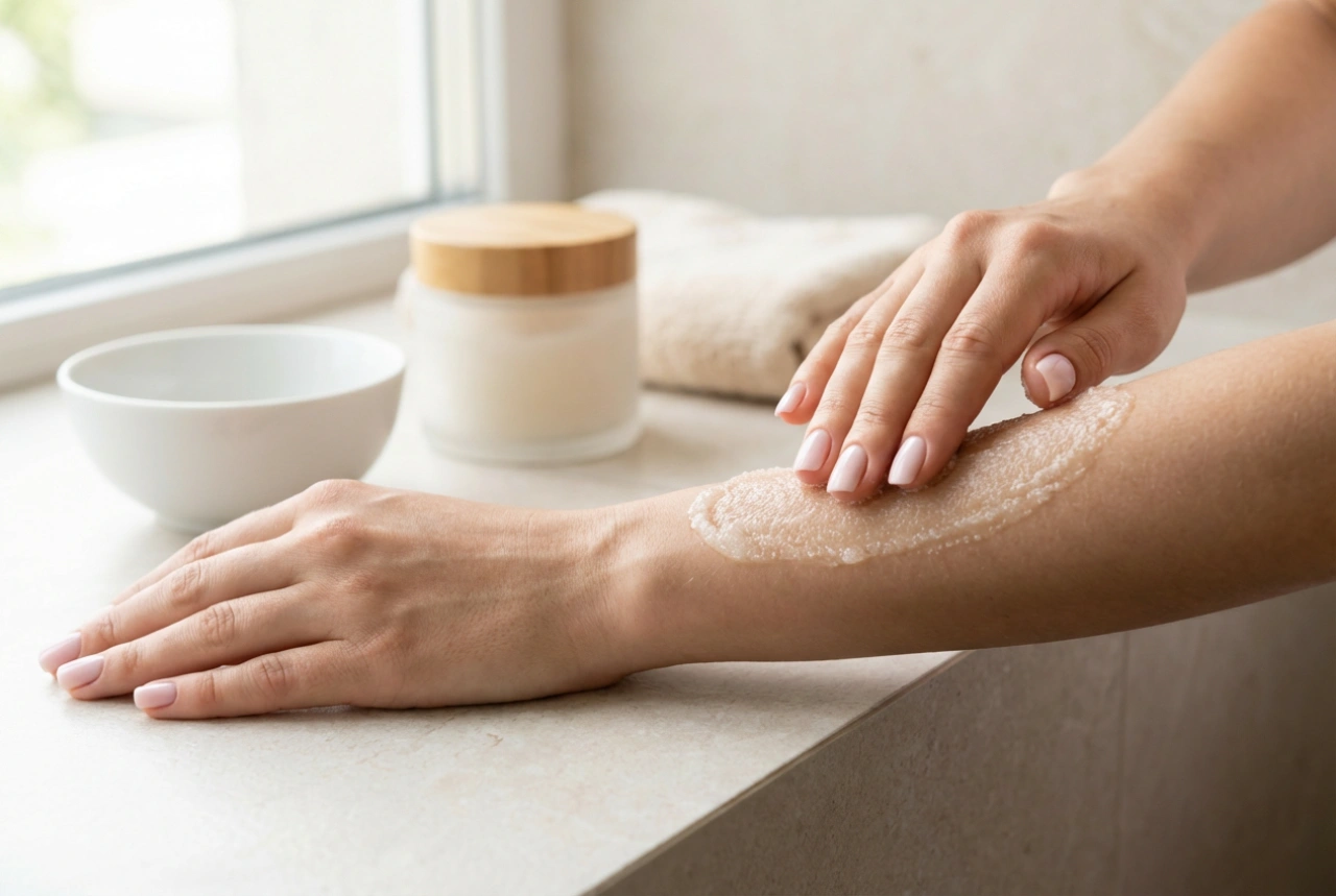 Peeling do ciała: jak dobrać ziarnistość i wykonać bez podrażnień