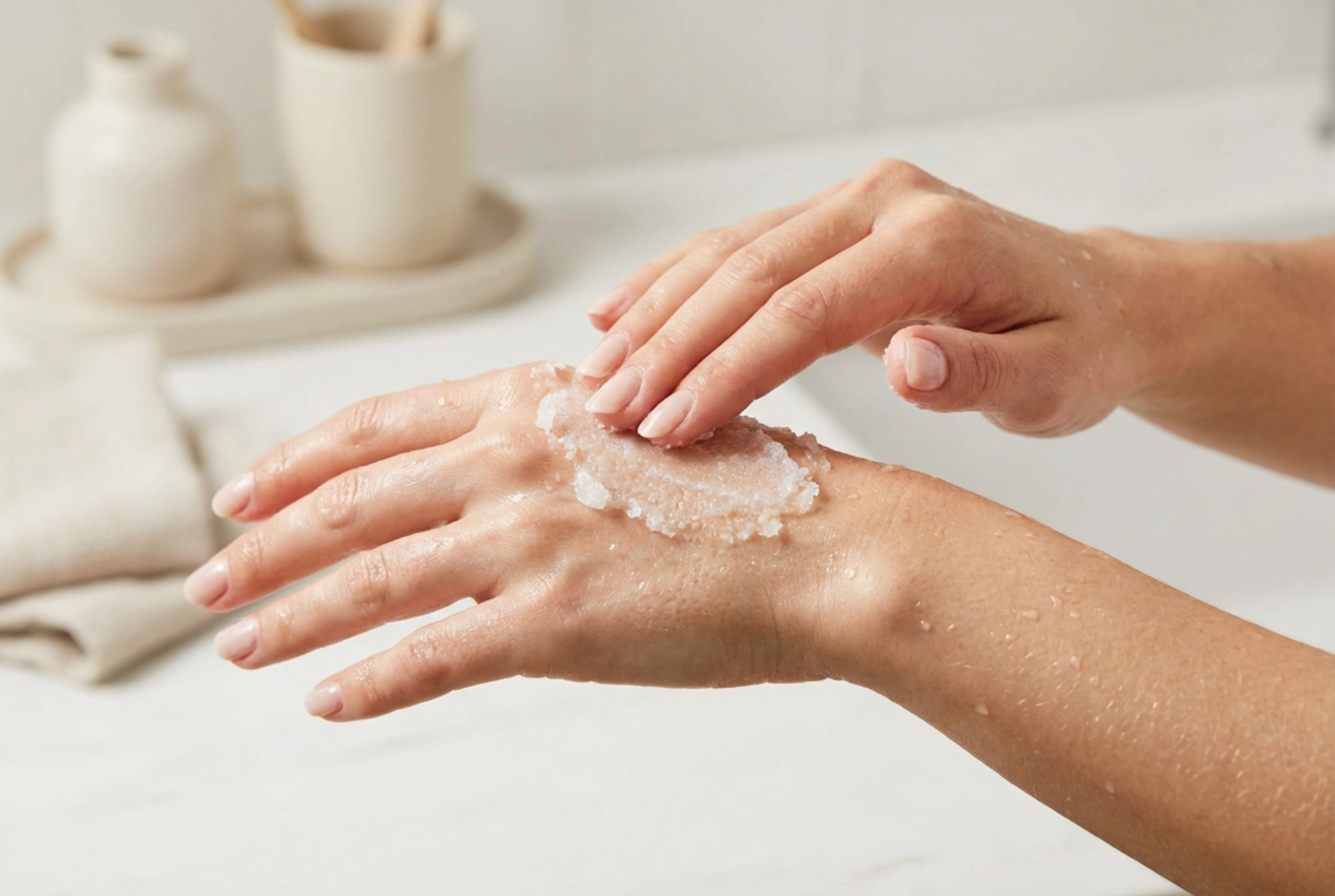 Peeling cukrowy: prosty sposób na gładką skórę i lepsze wchłanianie