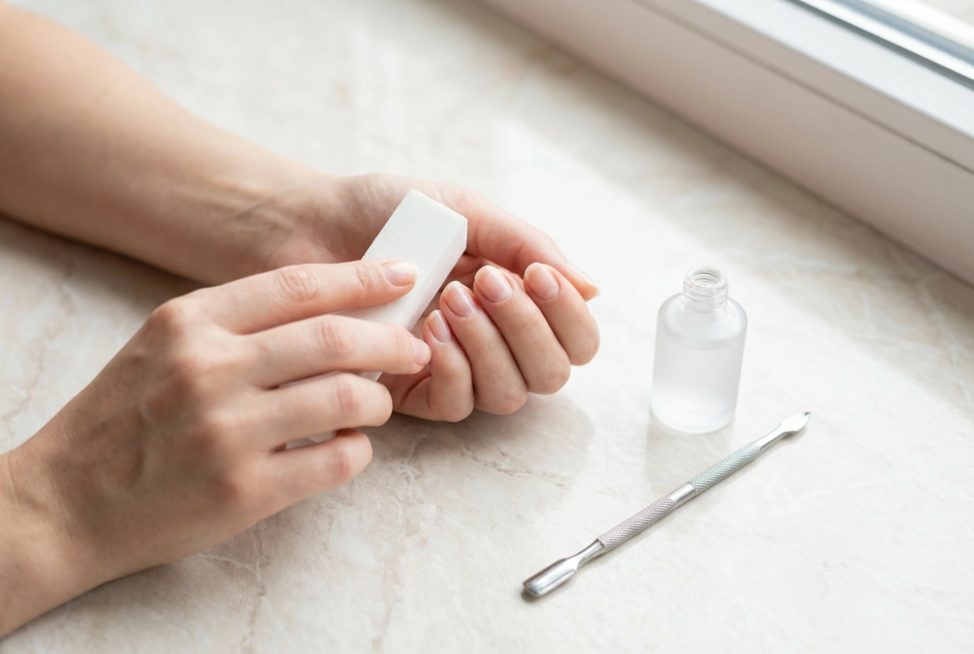 Manicure hybrydowy od podstaw: przygotowanie płytki i aplikacja