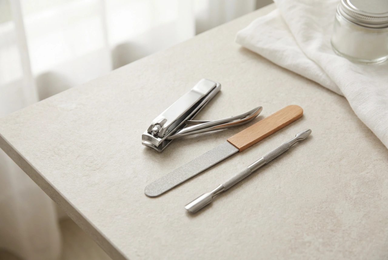 Zestaw do manicure: elementy podstawowe, przechowywanie i higiena
