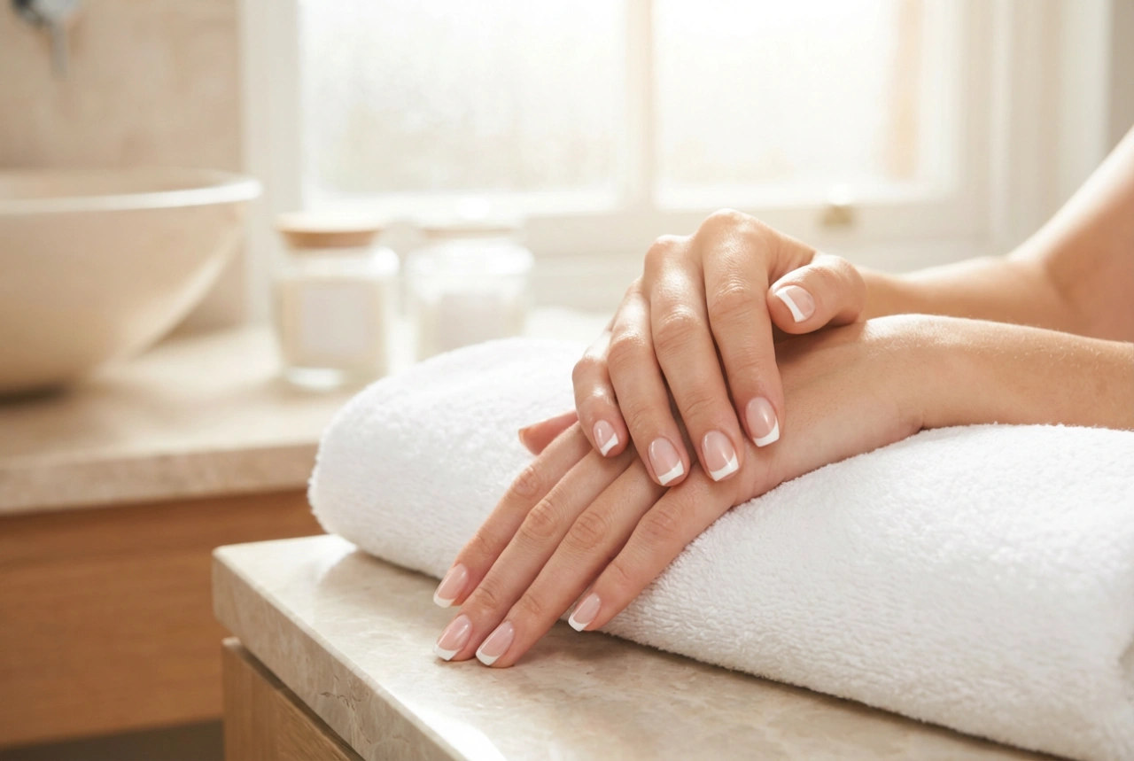 Francuski manicure hybrydowy: budowa krzywej, linia uśmiechu, trwałość
