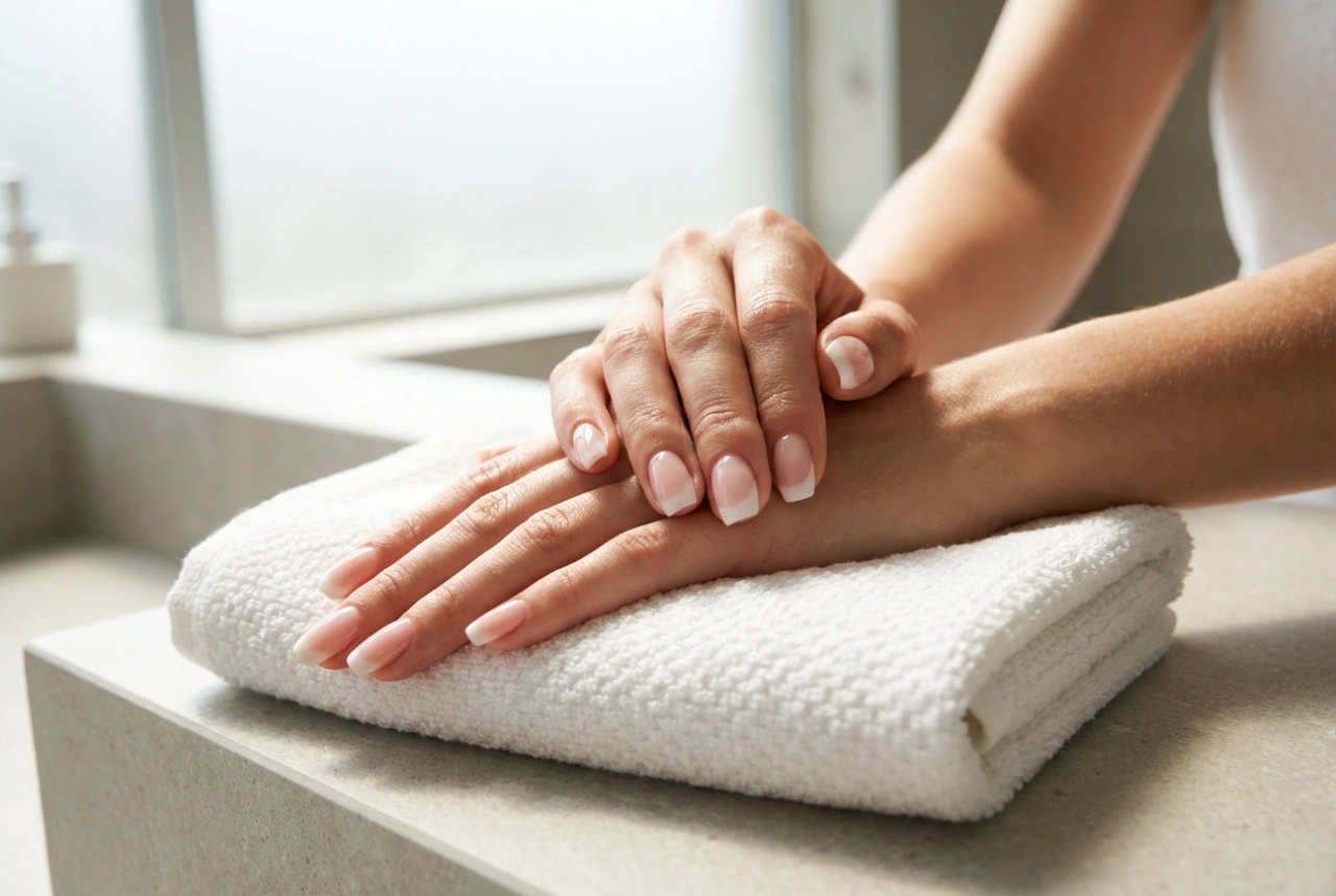 Manicure francuski hybrydowy: od cieniowania kamuflażem po top bez przetarć