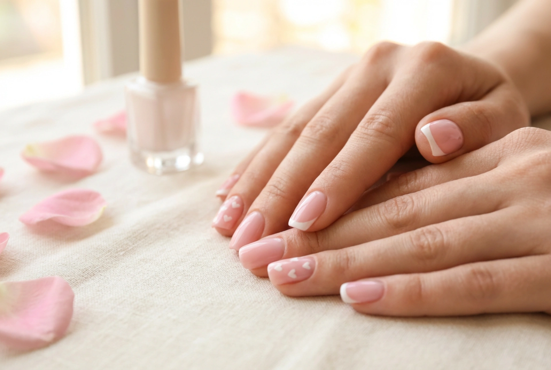 Manicure walentynkowy w domu: serduszka, french i proste zdobienia