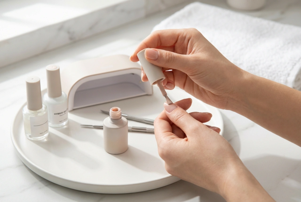 Krok po kroku hybryda: kompletna instrukcja domowego manicure