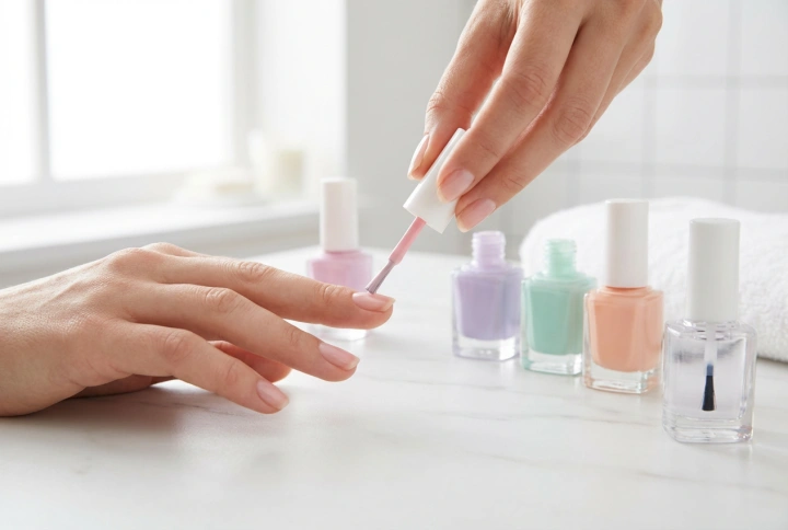 Manicure pastelowy krok po kroku: dobór odcieni, nakładanie bez smug i top