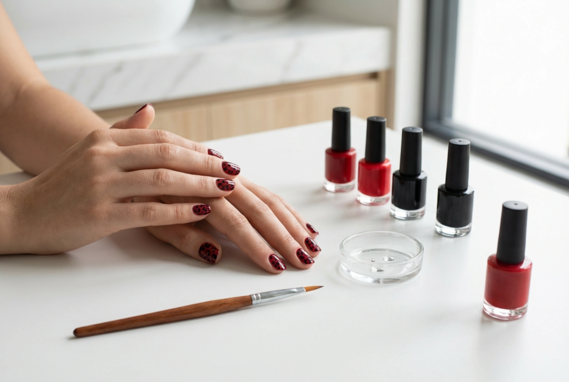 Czerwone paznokcie z panterką krok po kroku: proste sposoby i narzędzia