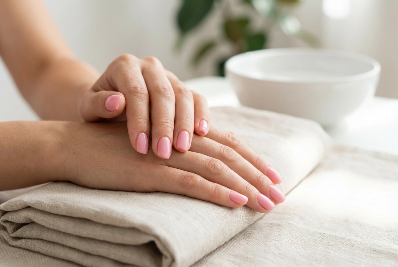 Manicure hybrydowy: różowe paznokcie hybrydowe krok po kroku