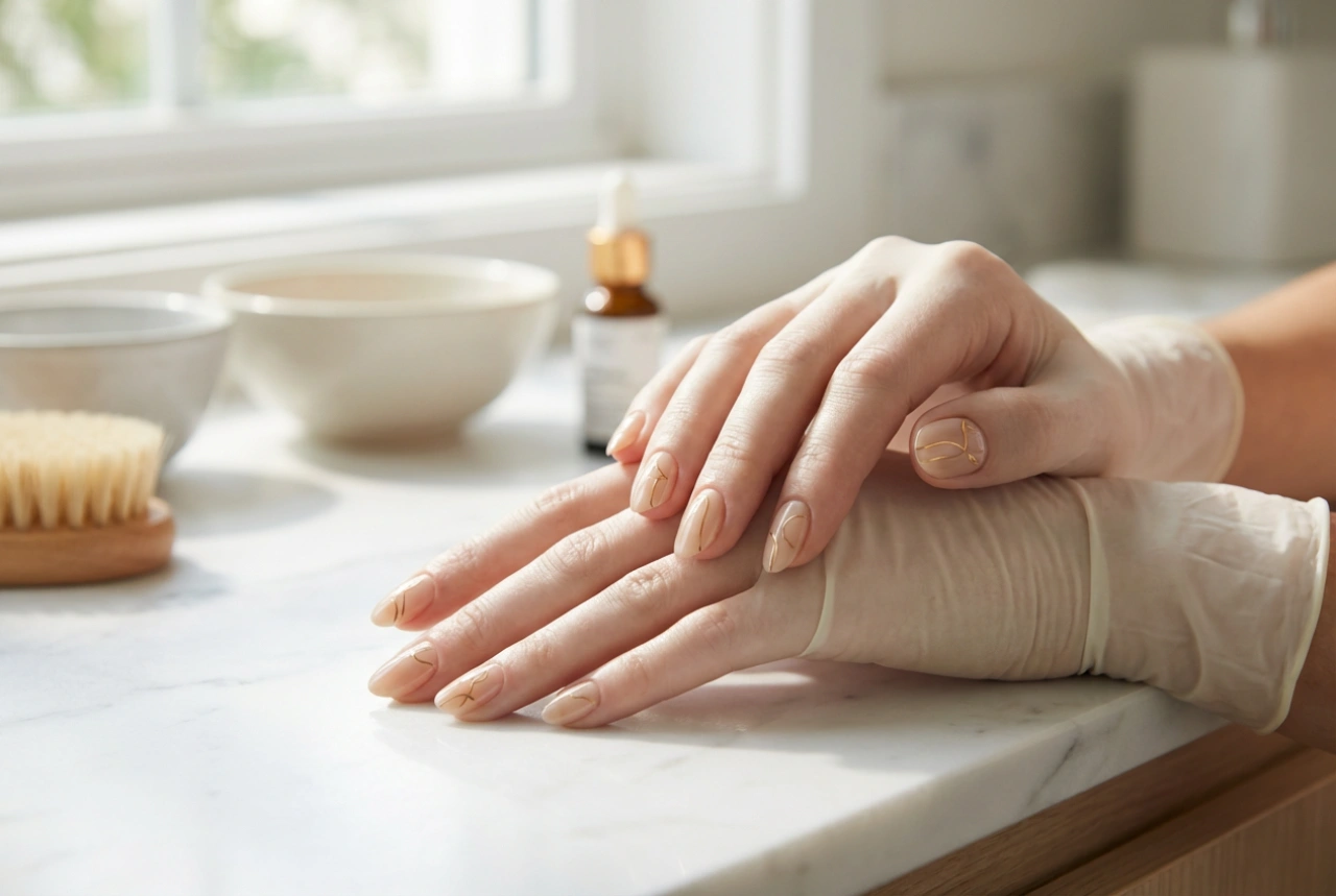 Delikatne paznokcie naturalne: proste wzory krok po kroku