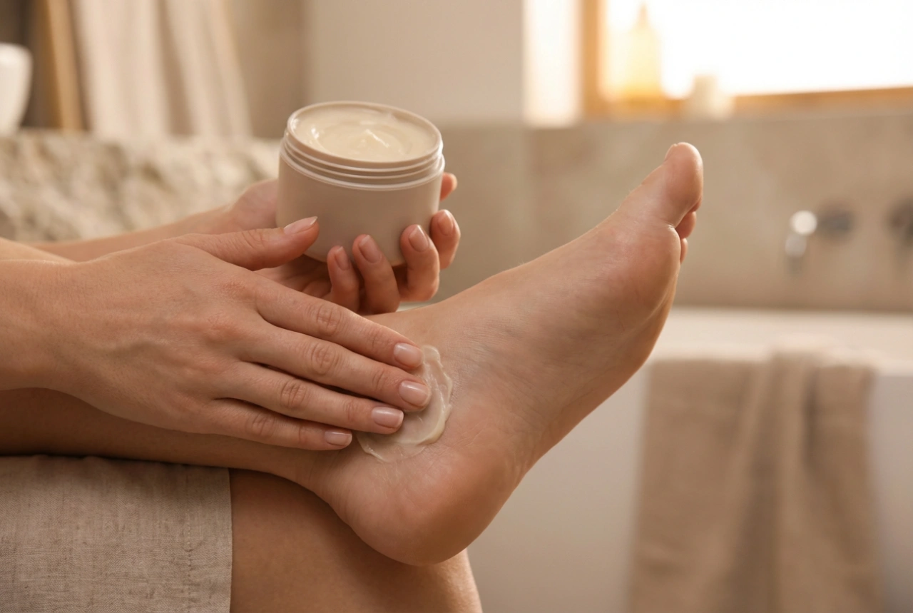 Krem na suche pięty: skuteczna rutyna wieczorna i ochrona w dzień