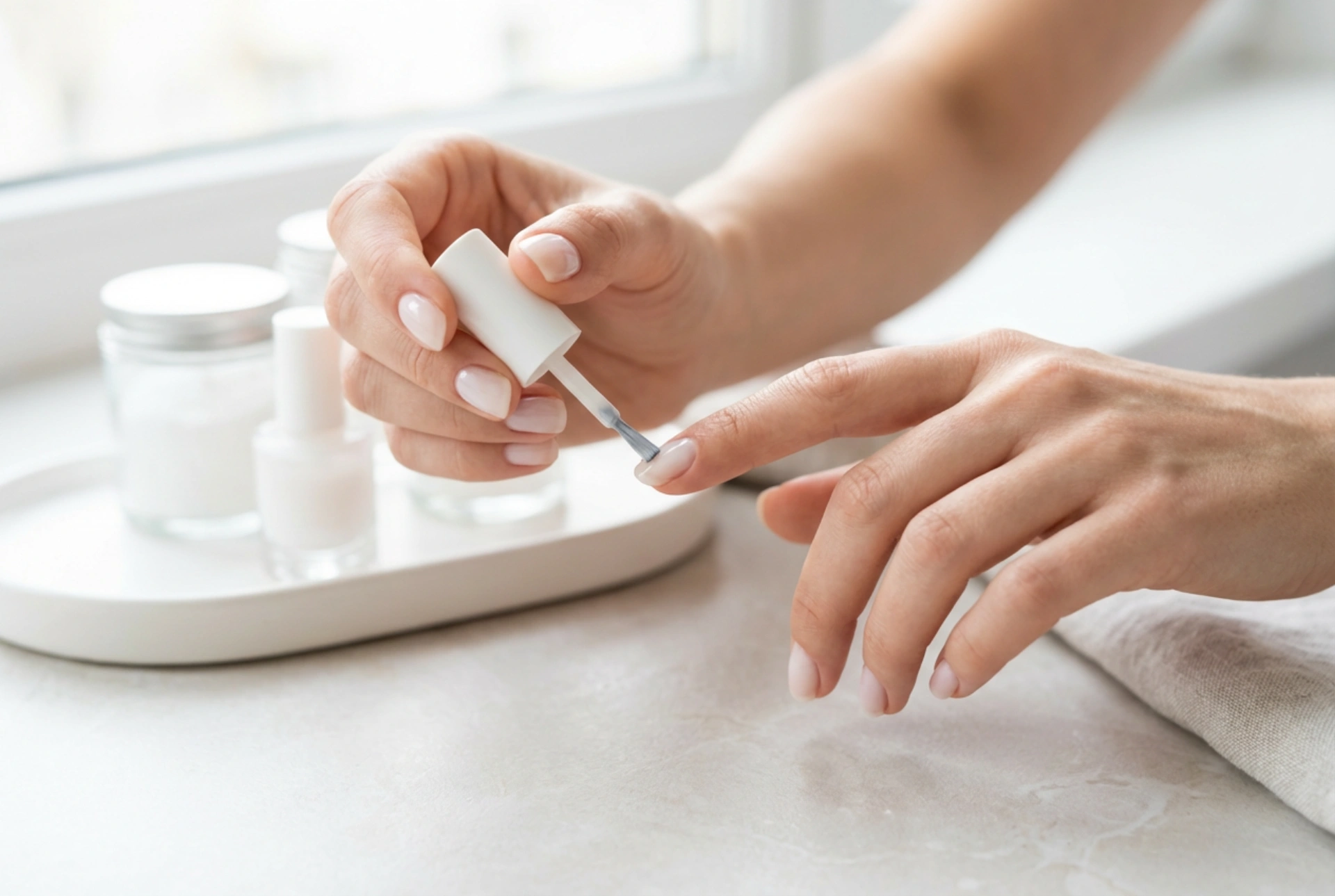 Mleczna baza do manicure: subtelne wyrównanie koloru i zasady aplikacji