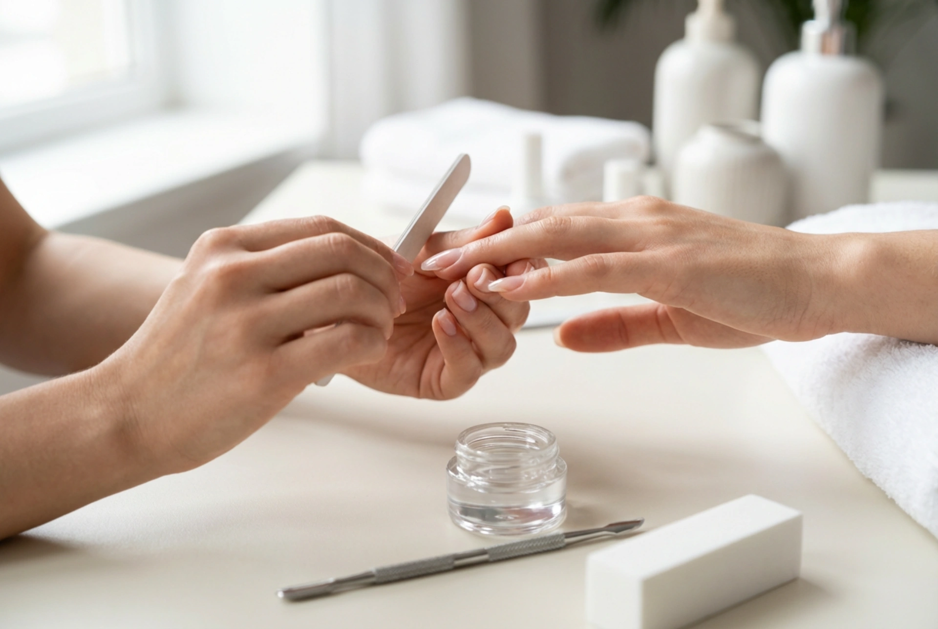 Żel na tipsach: przygotowanie płytki, architektura i opiłowanie