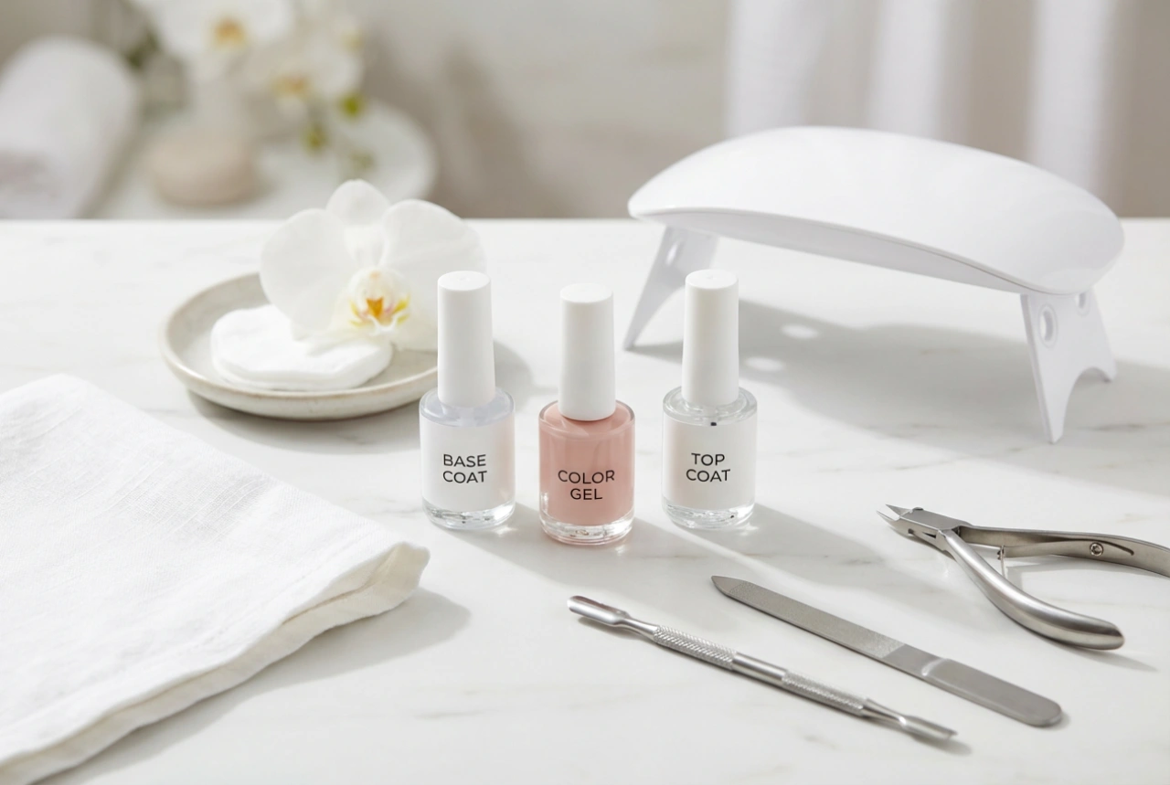 Zestaw do żelowych paznokci: elementy, lampy, pierwszy manicure krok po kroku