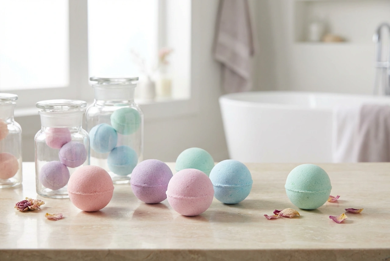 Kule do kąpieli DIY: jak formować, suszyć i przechowywać w domu