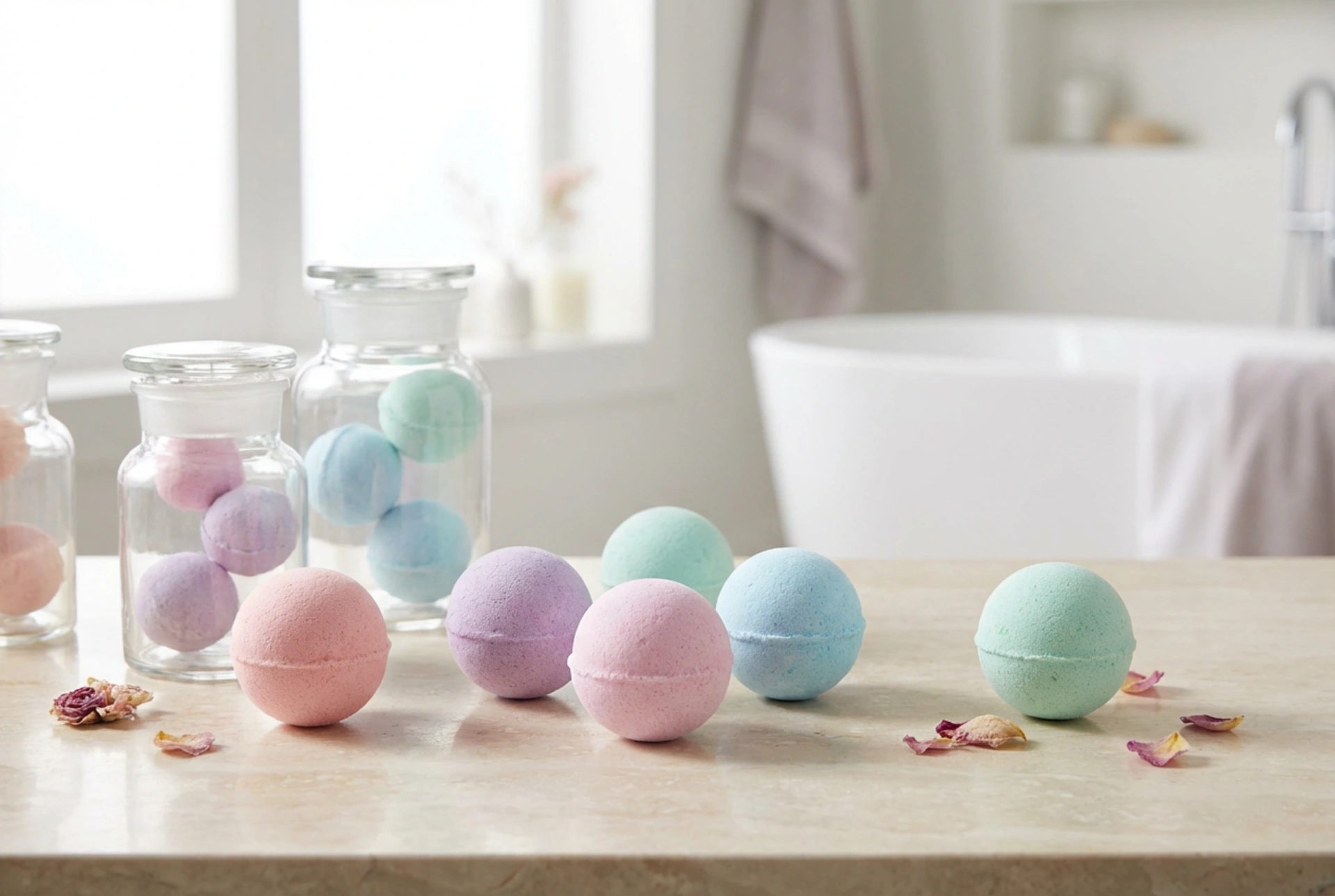 Kule do kąpieli DIY: jak formować, suszyć i przechowywać w domu