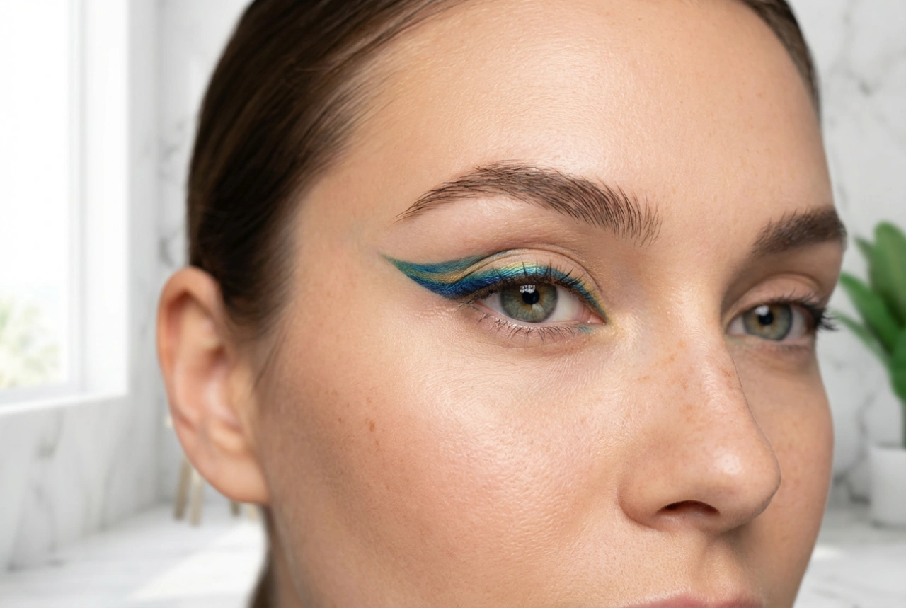 Kolorowe kreski na oku: łączenie barw, proporcje i trwałość