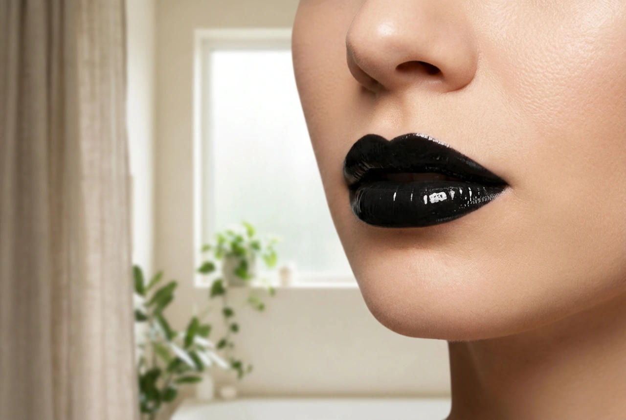 Czarny błyszczyk: od goth do glam, bez smug i bez plam