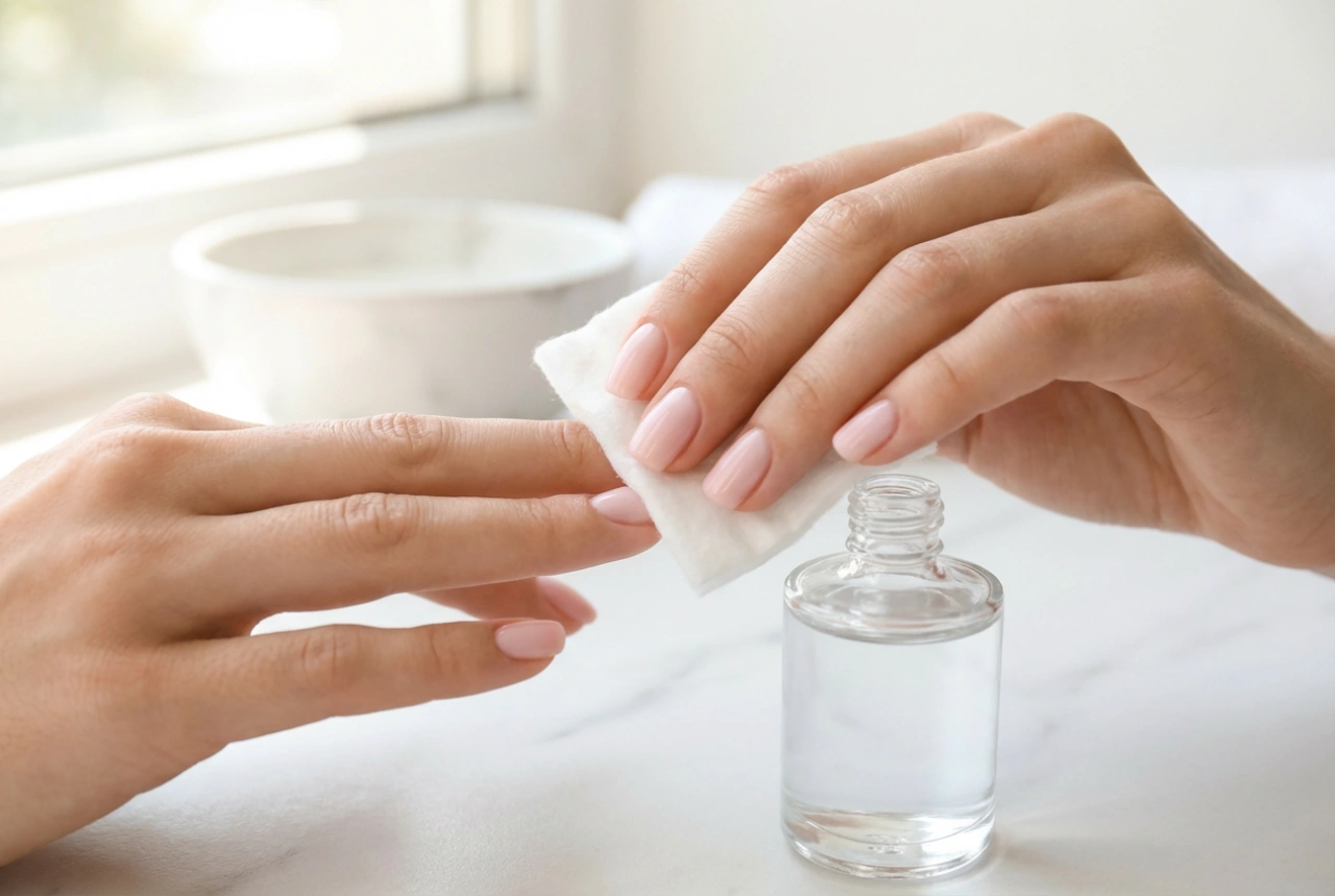 Cleaner do paznokci: odtłuszczanie i przecieranie warstwy dyspersyjnej