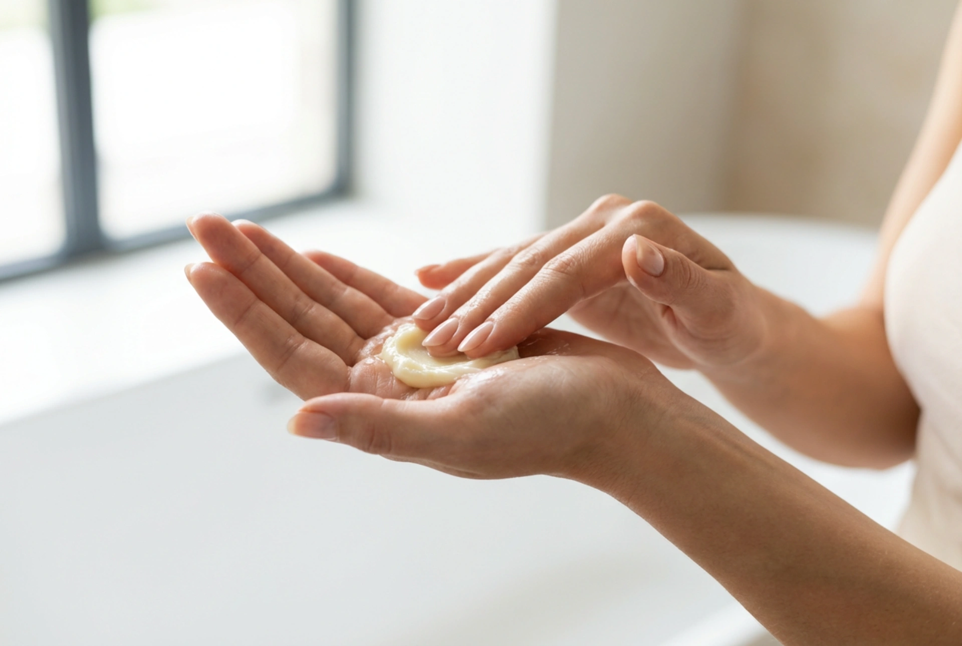 Masło shea do masażu: przygotowanie, topienie w dłoniach, technika