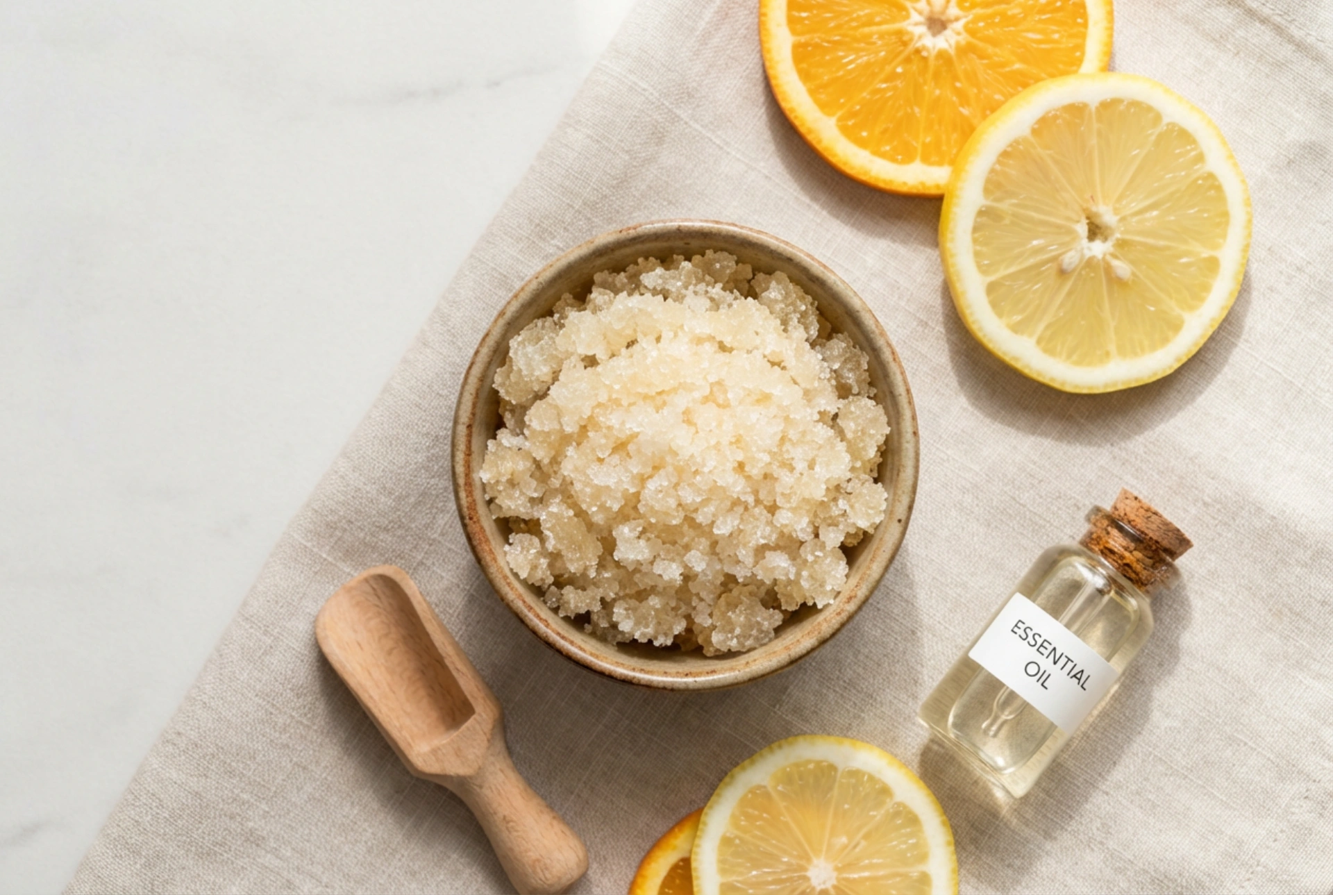 Peeling cukrowy: przepis na gładką skórę, składniki i wykonanie