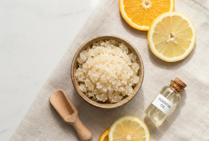 Peeling cukrowy: przepis na gładką skórę, składniki i wykonanie