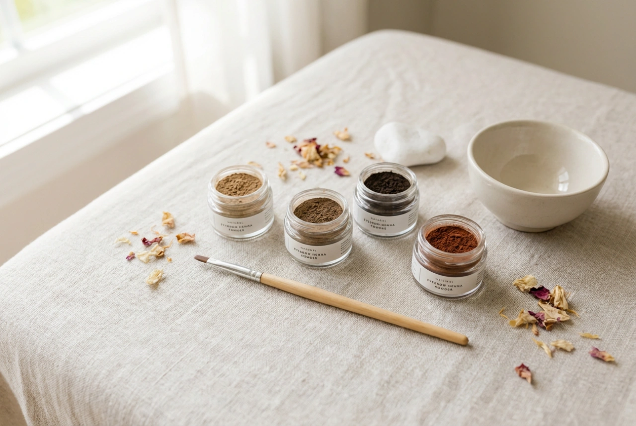 Henna do brwi: rodzaje, dobór odcienia i bezpieczna aplikacja